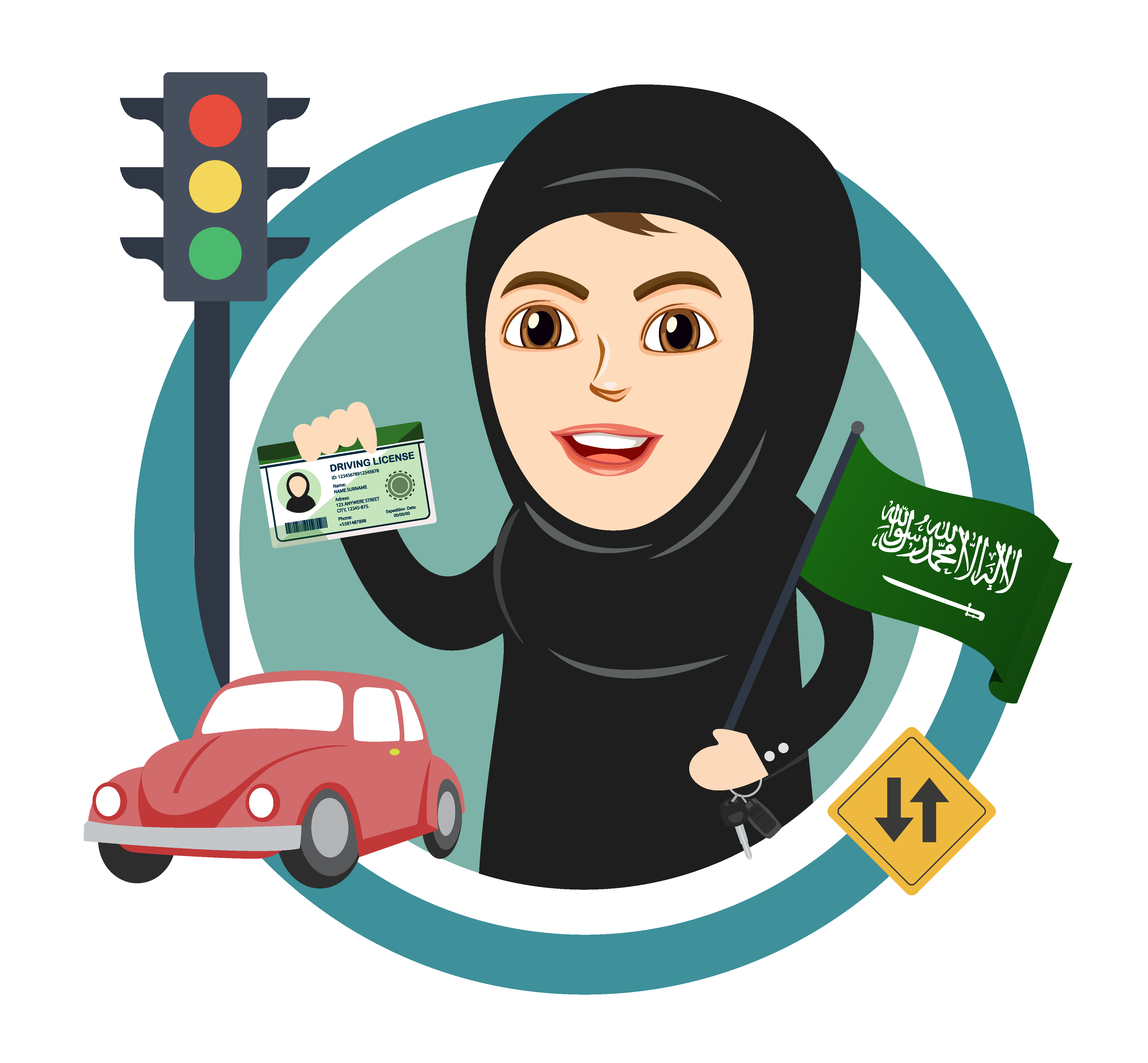 تقديم رخصة قيادة نساء